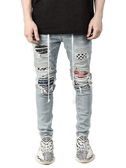 "Checkerboard" Jeans