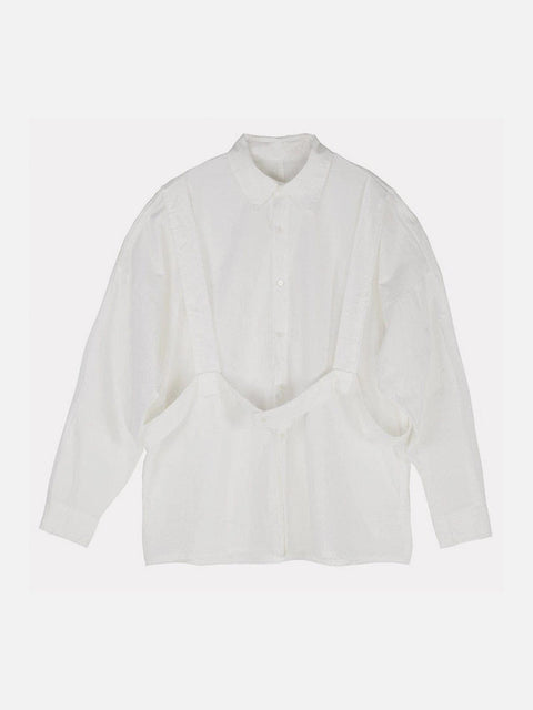 Dark Function Strap Oversized Long Sleeve Shirt
