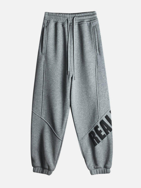 Asymmetry Print Harem Pants