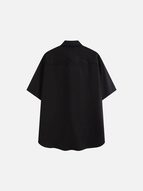 Falme Chain Tie Short Sleeve Shirt