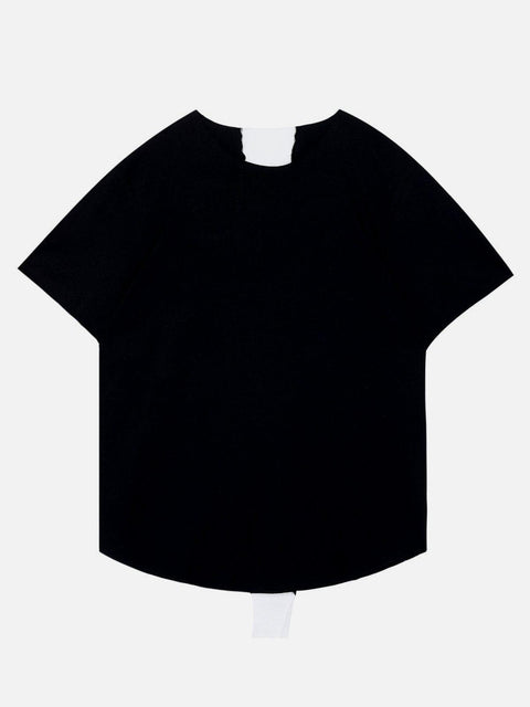 Back Cross Patchwork Tee