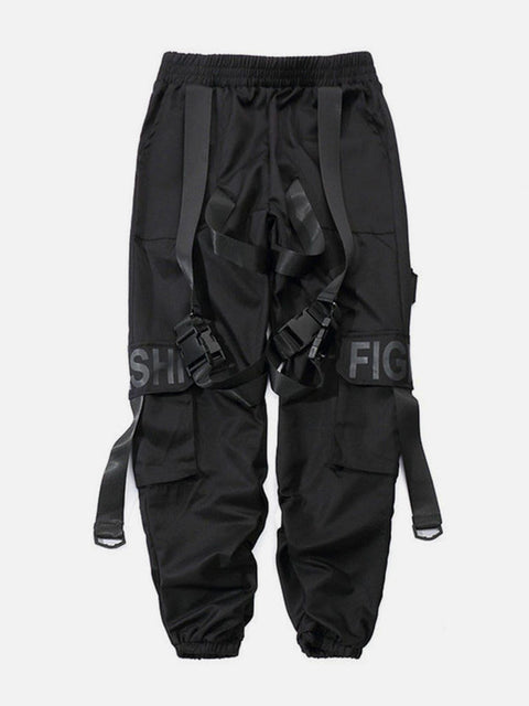 "Streamer buckle" Cargo Pants