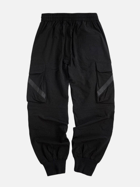Ribbons Drawstring Function Cargo Pants
