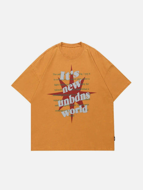 Bombing Letters Washed Graphic Tee