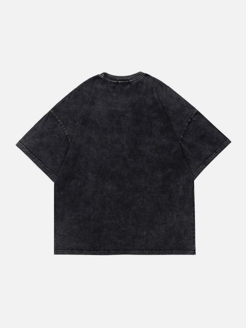Unreal Cross Letters Washed Graphic Tee