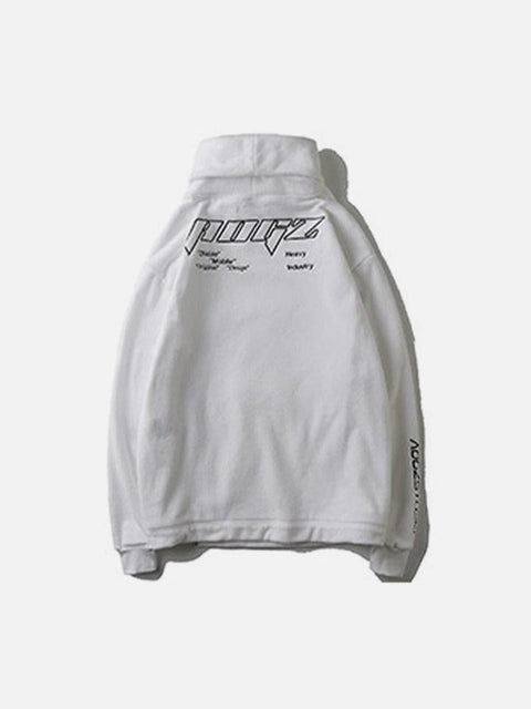 Polar Fleece Turtleneck Hoodie