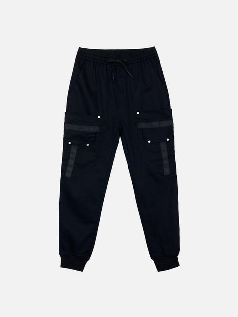 Patchwork Pockets Cargo Pants