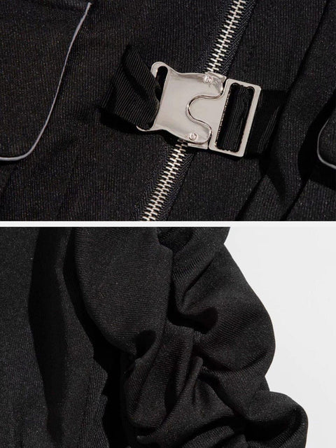 Function Multi Pockets Folds Jacket
