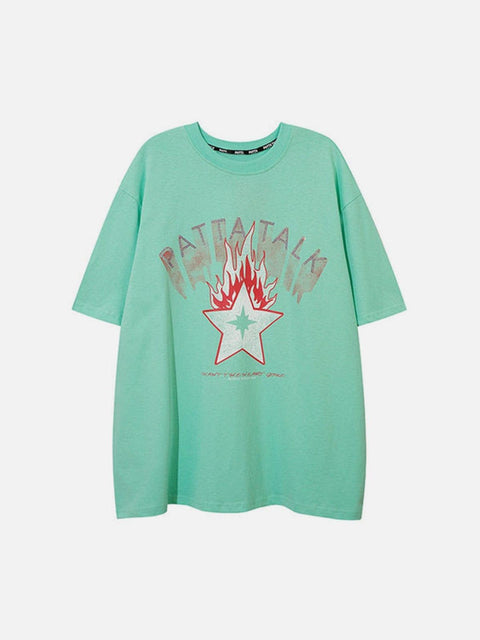 Burning Star Graphic Tee