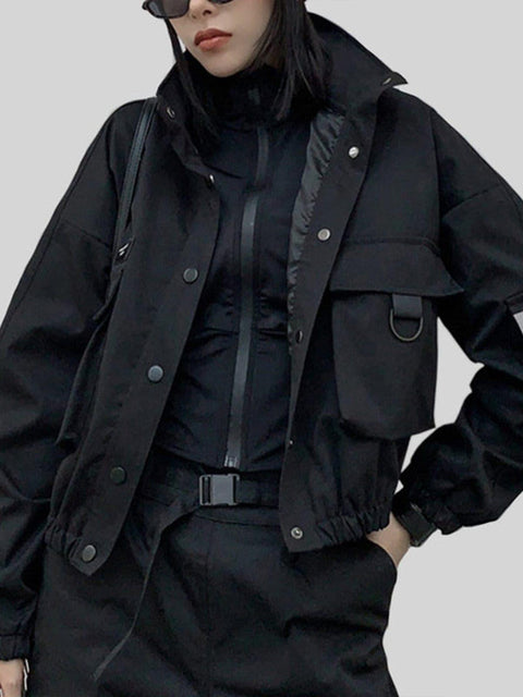 Labeling Pockets Stand Cargo Jacket