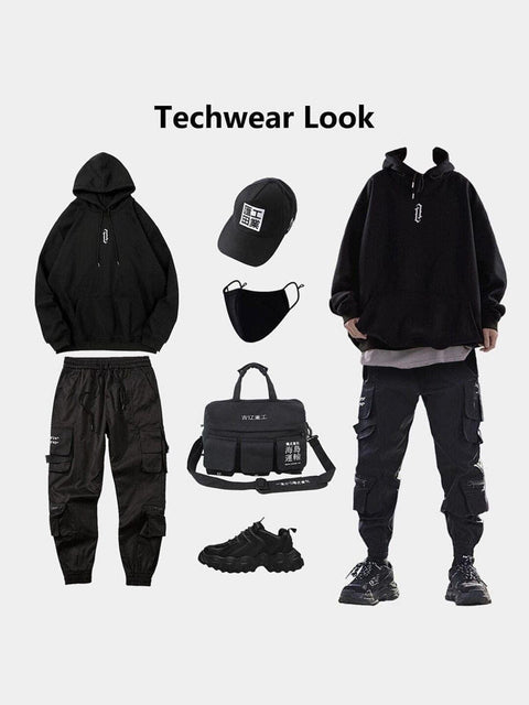 Double Neckline Oversized Hoodie