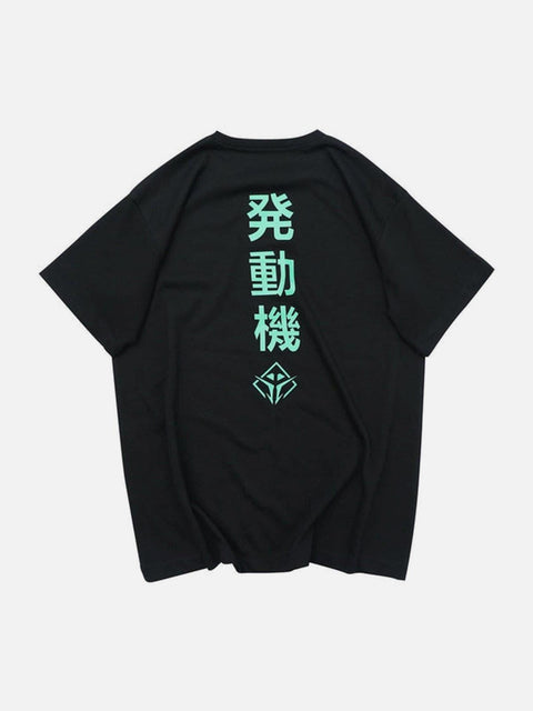 Cyberpunk Devil Embroidery Tee