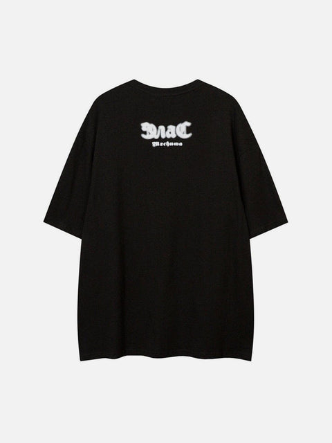 Graffiti Silhouette Graphic Tee