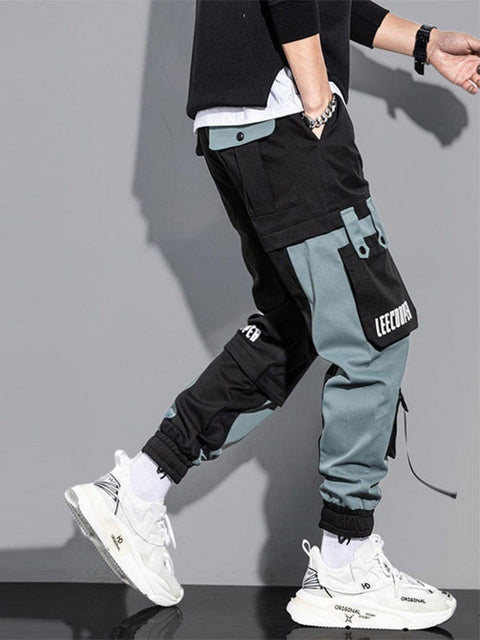 Techwear Patchwork Pockets Cargo Pants
