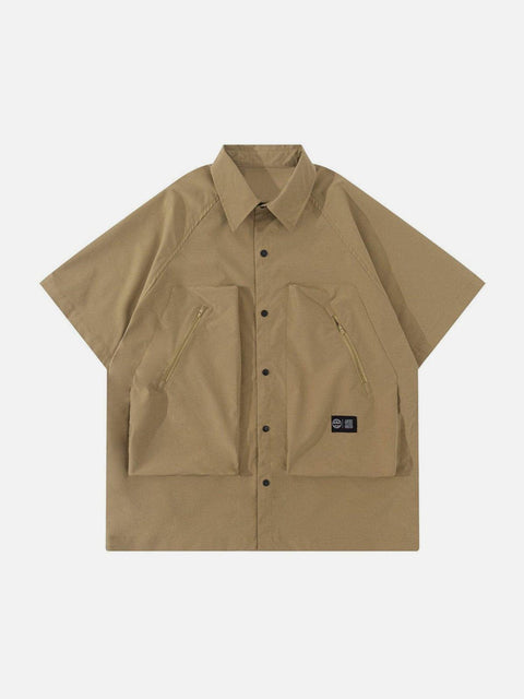 Big Pocket Zipper Shirt
