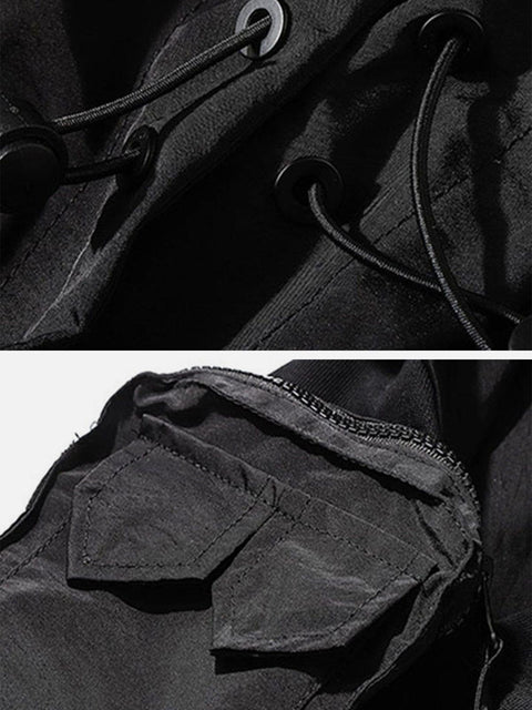 Fake Two Shawls Hoodie