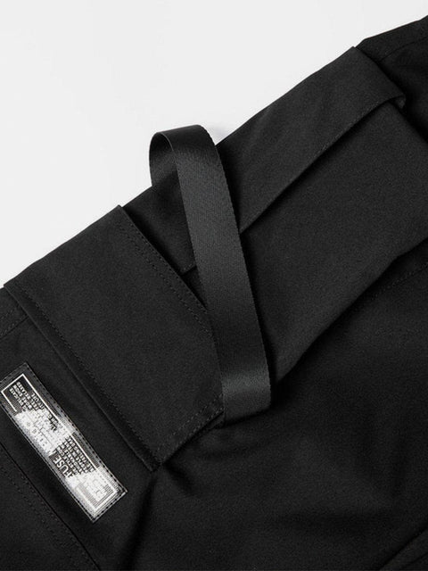 Ribbons Pockets Function Cargo Pants