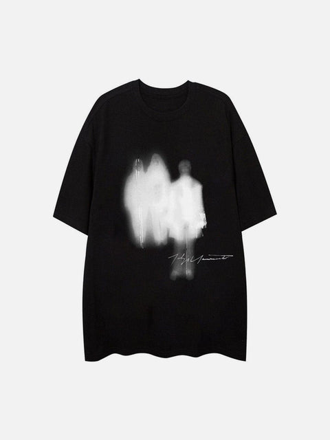 Graffiti Silhouette Graphic Tee