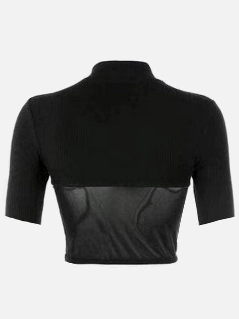Translucent Short Sleeve T Shirt