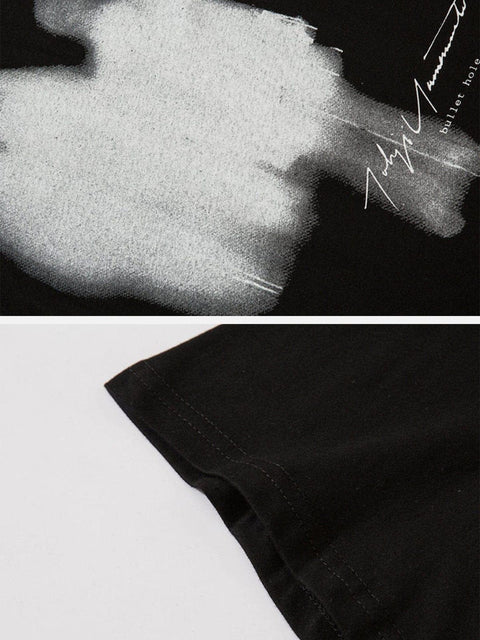 Graffiti Silhouette Graphic Tee