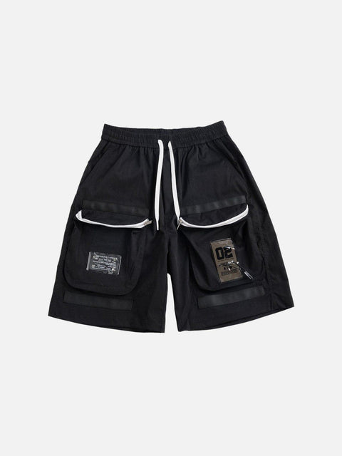 Combat Zipper Pockets Cargo Shorts