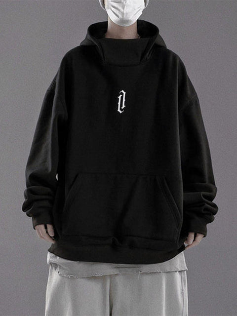 High Collar Oversized Hoodie