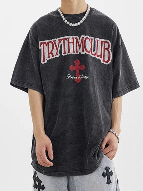 Letter Graphic Oversized Tee