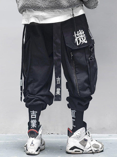 " Destruction god black angel " Cargo pants