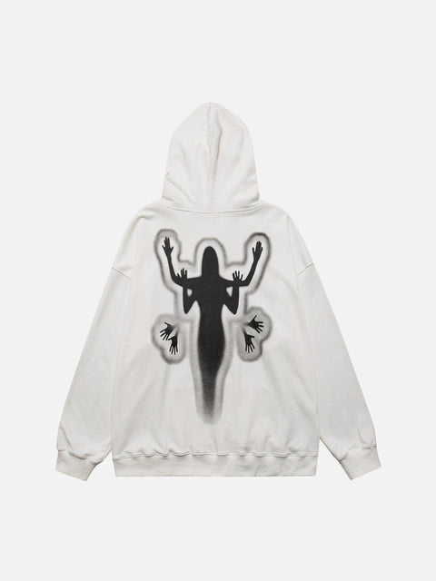 Hands Human Silhouette Hoodie