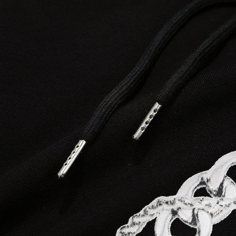 Alphabet Necklace Print Hoodie