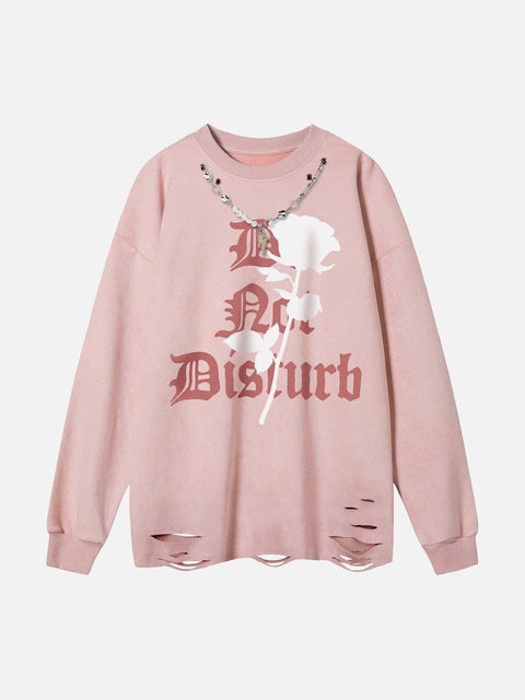 Rose Necklace Sweatshirt
