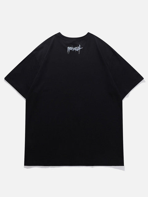 Blurred Silhouette Print Tee