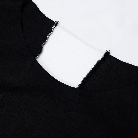 Back Cross Patchwork Tee