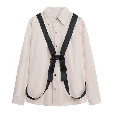 Cross Strap Function Long Sleeve Shirt