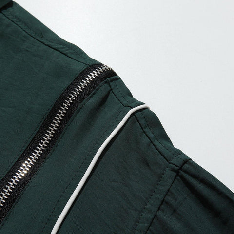 Multi Zip Up Short Sleeve Shirt