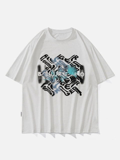 Abstract Letters Graphic Tee