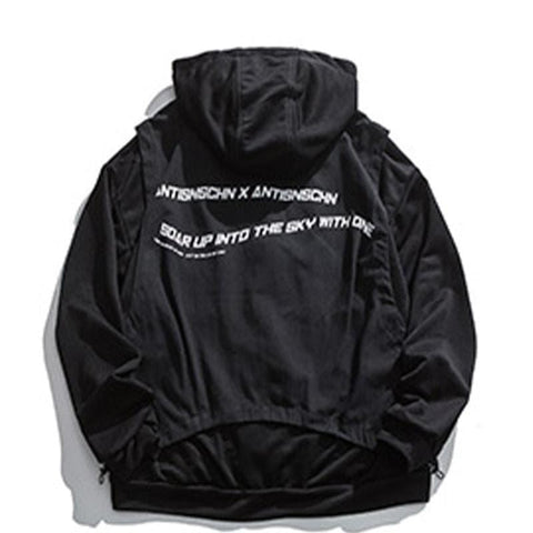Fake Two Piece Splicing Jacket