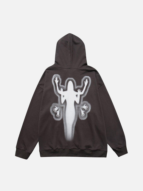 Hands Human Silhouette Hoodie