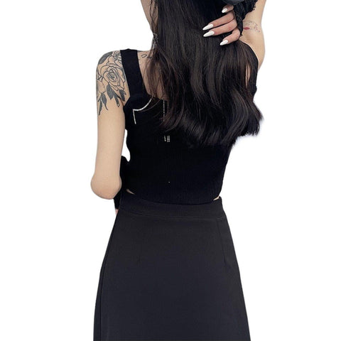Dark Moon Embroidered Vest