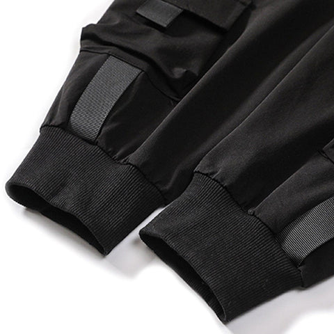 Multi Ribbon Pockets Cargo Pants
