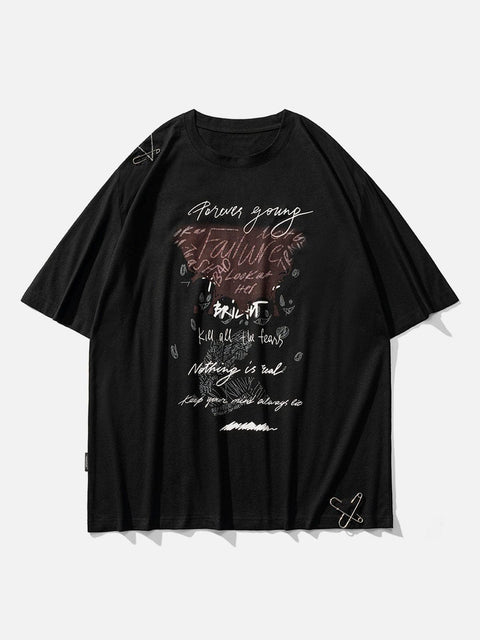 Paper Clip Letters Print Tee