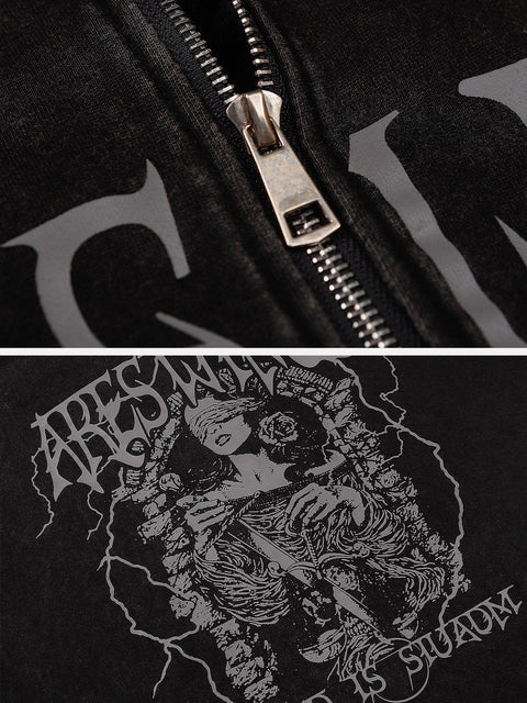 Lightning Beauty Washed Hoodie