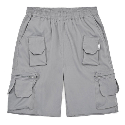Multi Pockets Zipper Cargo Shorts