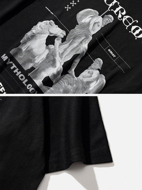 Angel Statue Rivet Graphic Tee
