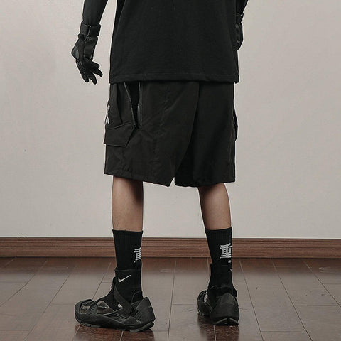 Function Long Zip Up Cargo Shorts