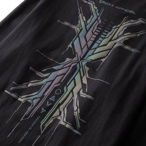 Reflective Mecha Print Sweatshirt