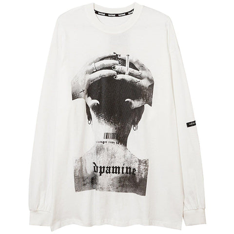 Phantom Alphabet Prisoner Print Sweatshirt