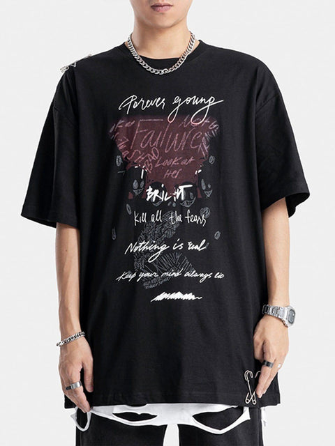 Paper Clip Letters Print Tee