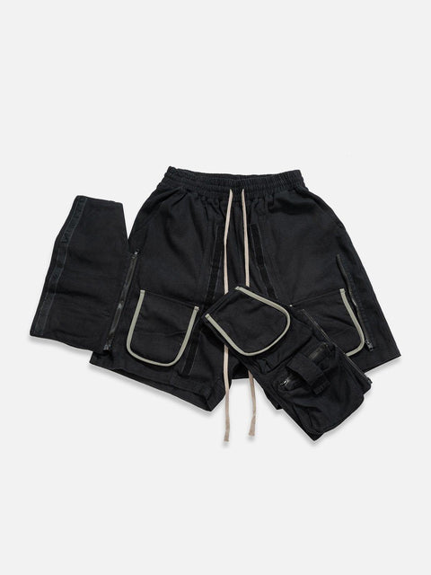 Removable Pockets Cargo Shorts
