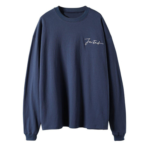 Solid Color Embroidery Sweatshirt